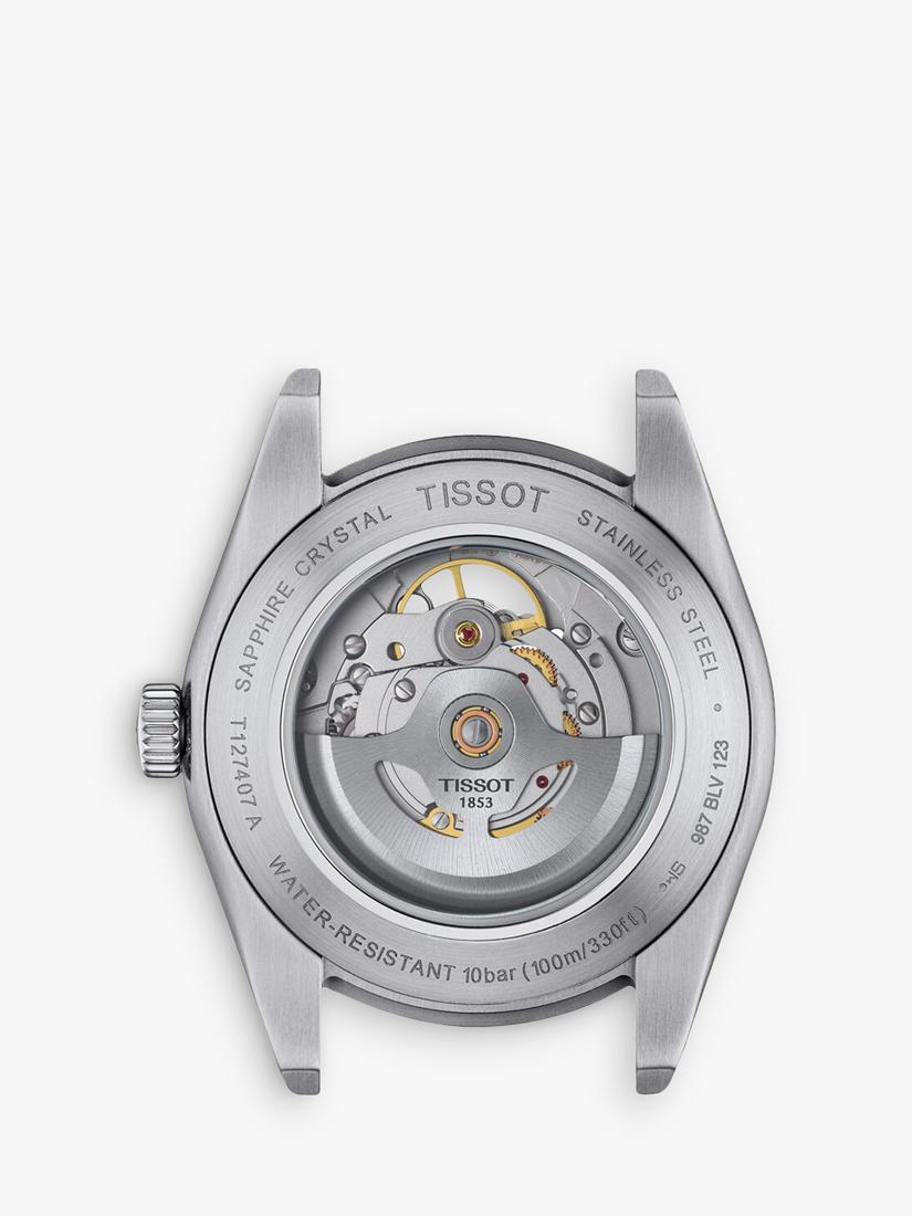 Tissot Powermatic Open Heart watch blue dial bracelet - British product