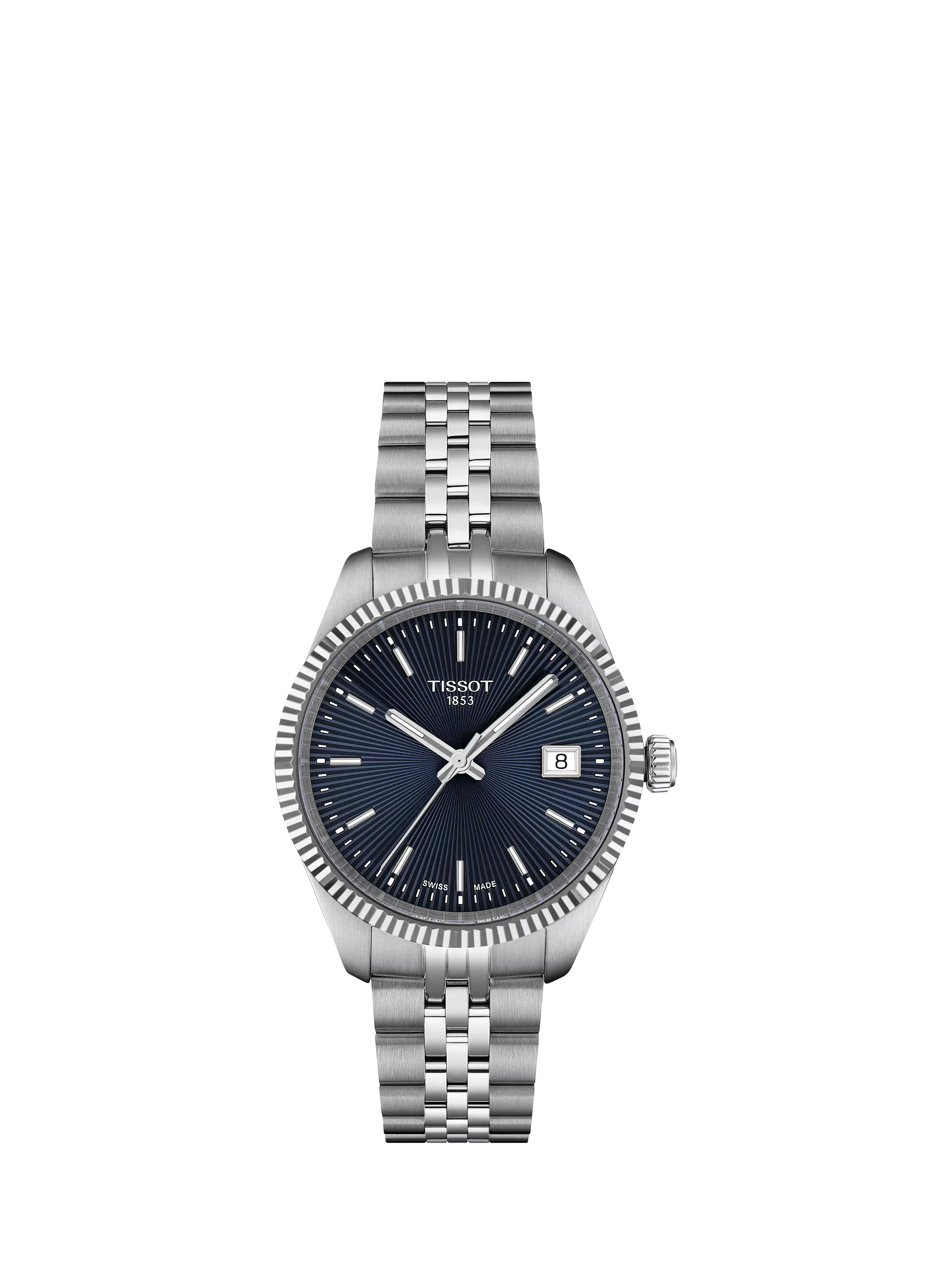 Tissot women's Ballade blue dial watch 34mm, UK version