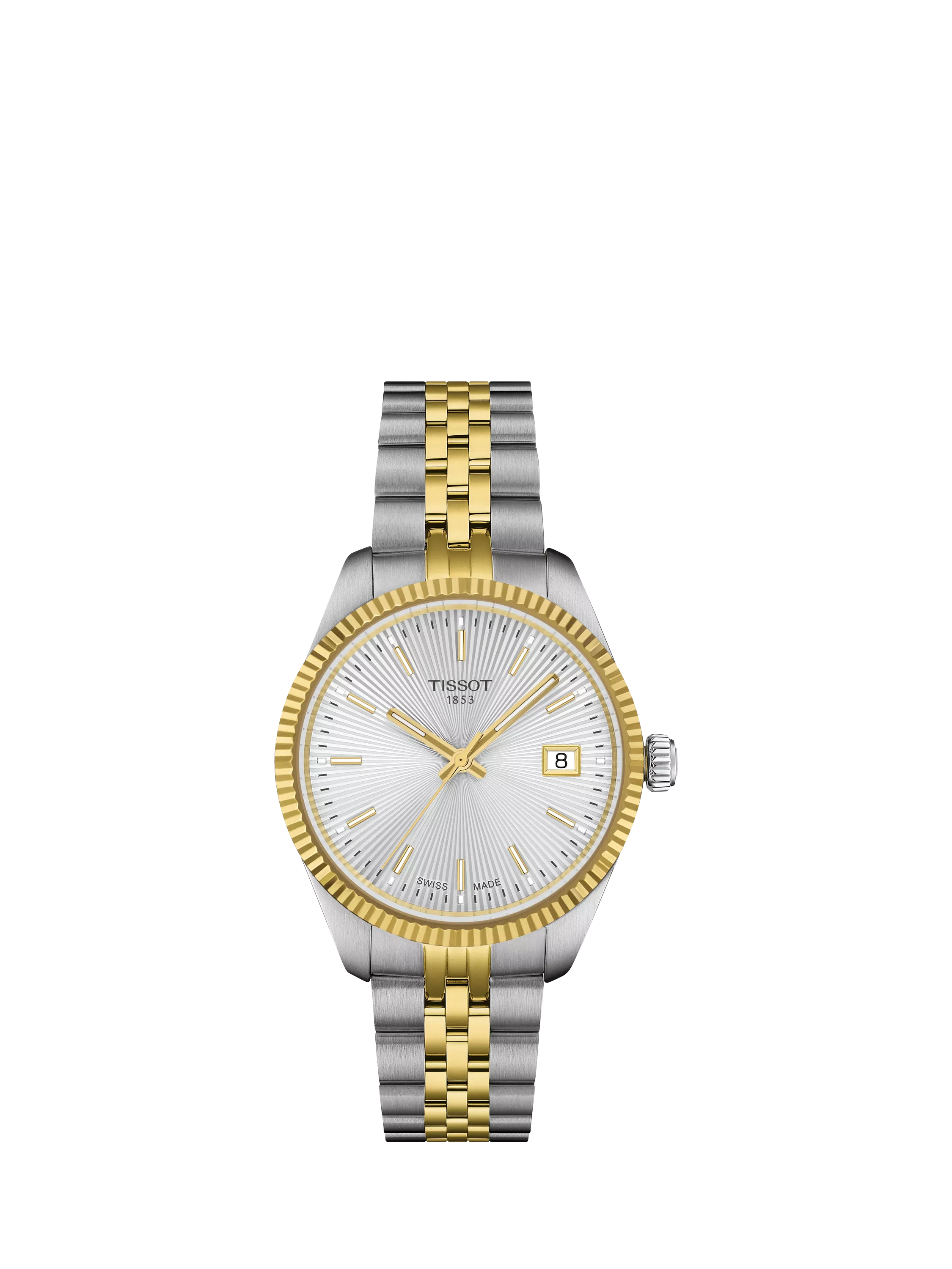 Tissot Ballade women's watch silver two-tone stainless steel, UK version