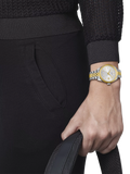 Tissot Ballade women's watch silver two-tone stainless steel, UK version