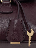 Mango dark red faux leather bowling bag, UK version