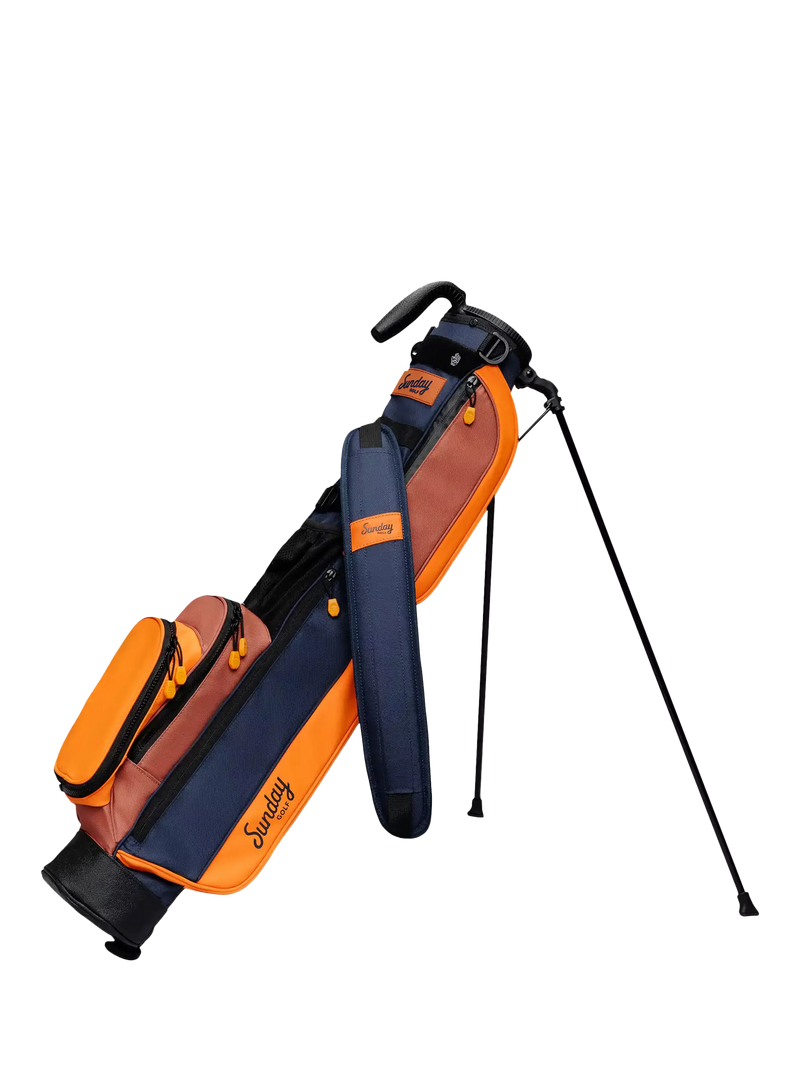 Sunday Golf Golf Bag with Stand, Orange Black