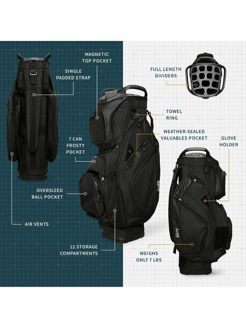 Sunday Golf Big Rig golf bag 14-way divider 12 pockets - British product
