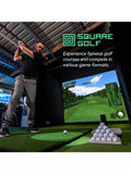 Square Golf indoor launch monitor with swing stick - British product