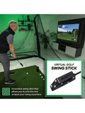 Square Golf indoor launch monitor with swing stick - British product