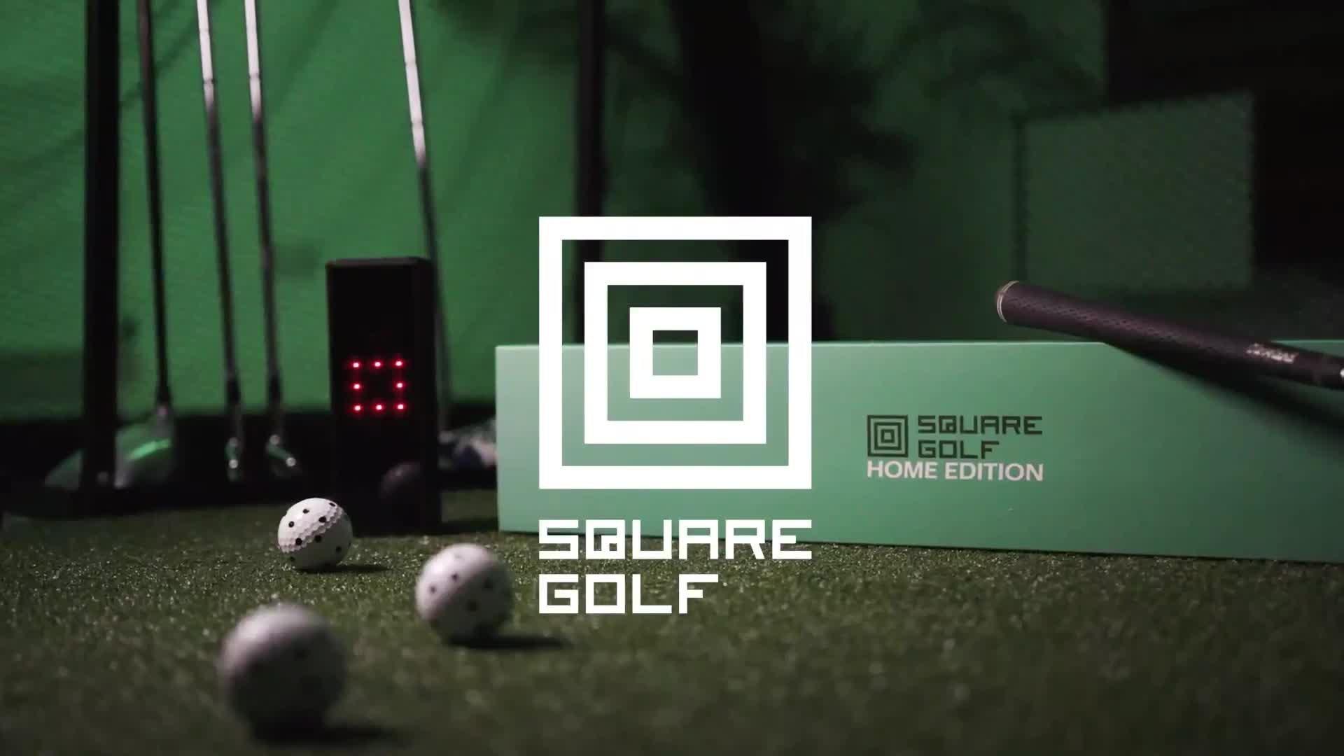 Square Golf indoor launch monitor with swing stick - British product