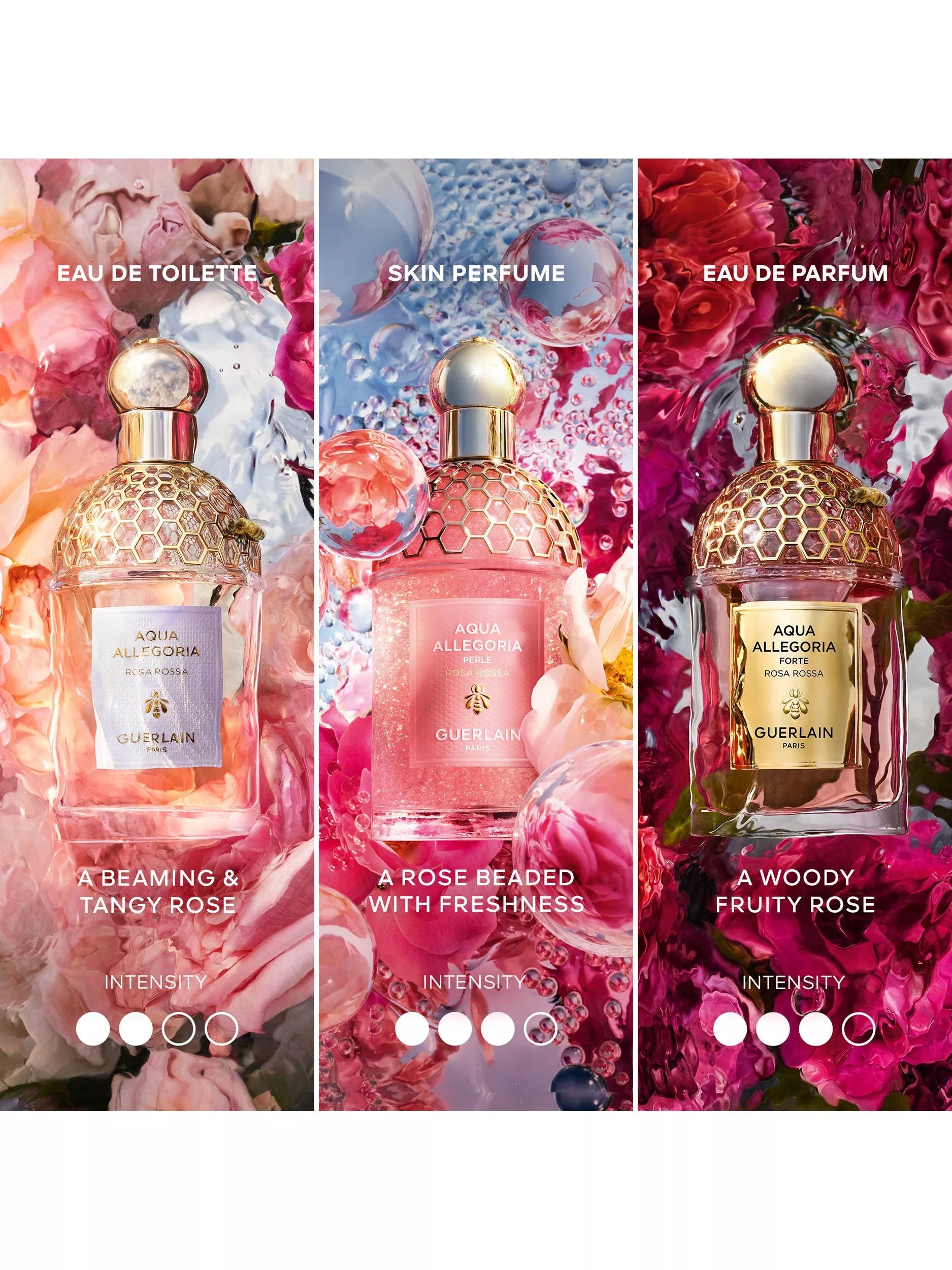 Guerlain limited edition Aqua Allegoria Perle Rosa Rossa eau de parfum 125ml, UK version