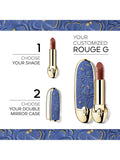 Guerlain Rouge G Blooming Denim case, imported from the UK