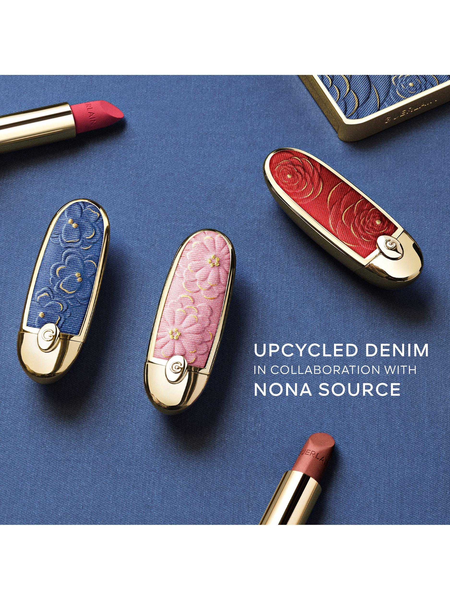 Guerlain Rouge G Blooming Denim case, imported from the UK