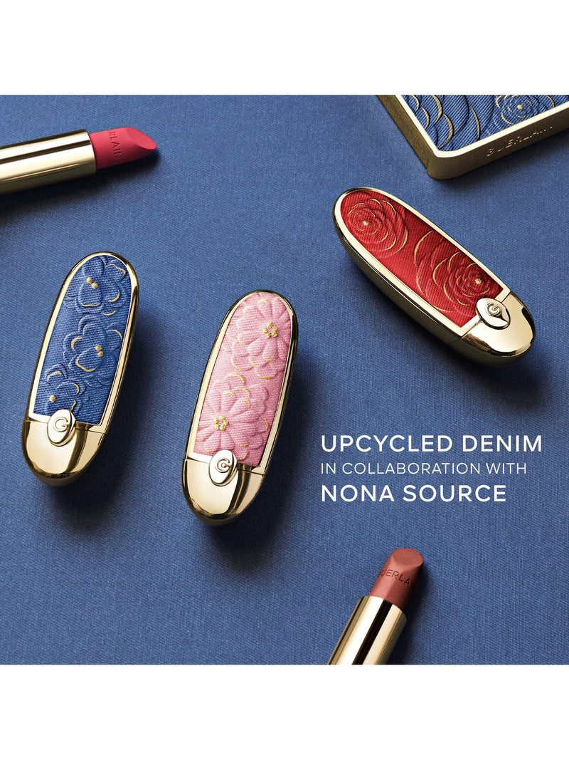 Guerlain Rouge G Blooming Denim case, imported from the UK