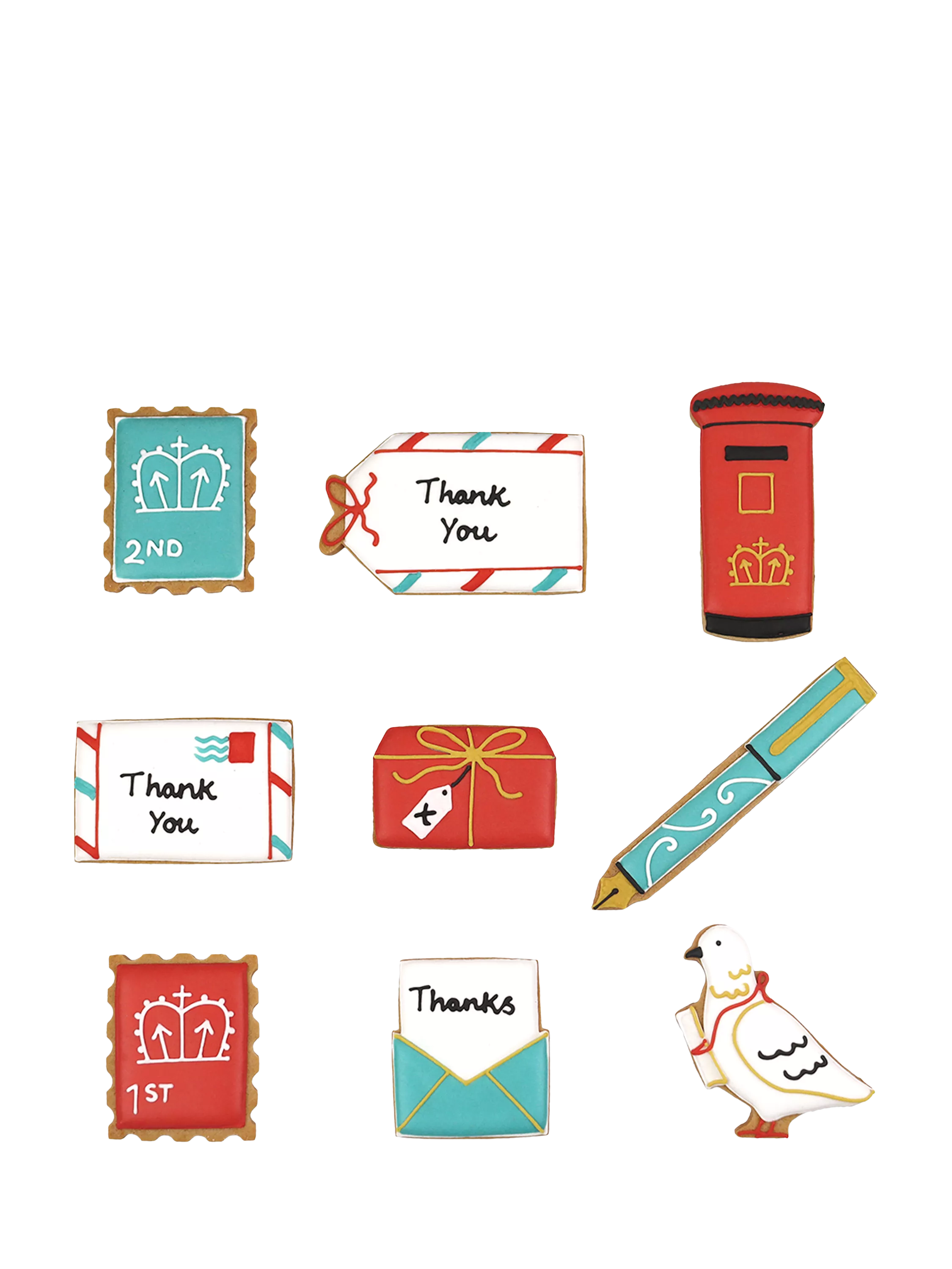 Biscuiteers hand-iced biscuits gift tin 130g, UK version