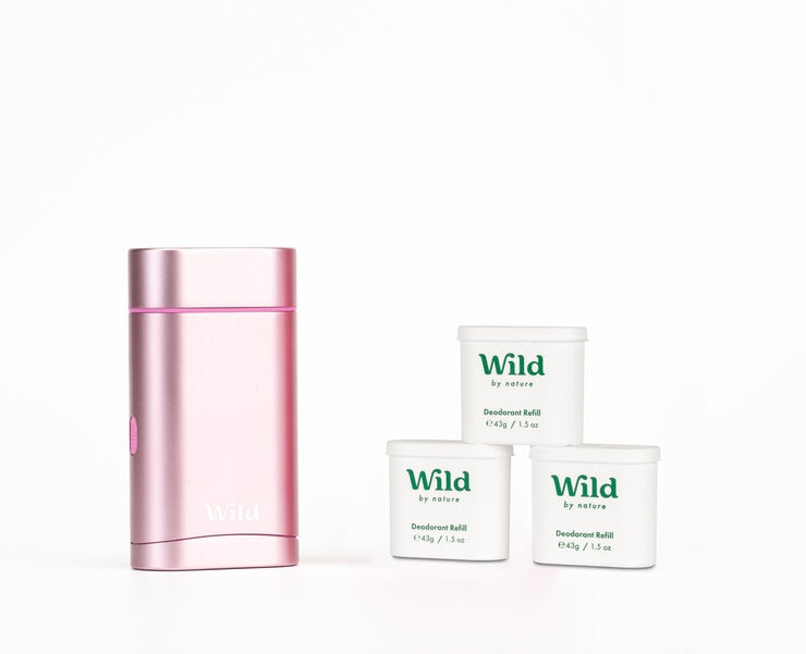 Wild Natural Deodorant Refills Jasmine Mandarin Blossom 3 x 43g (British brand)