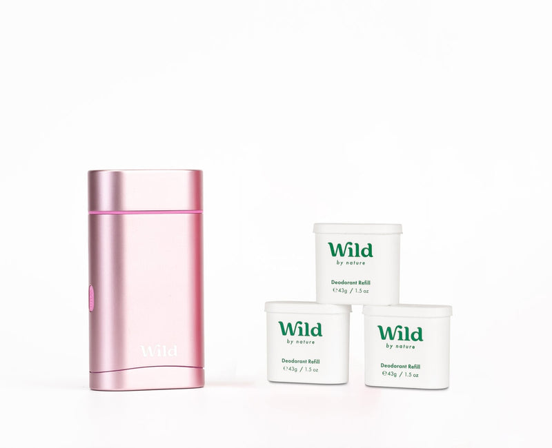 Wild Natural Deodorant Refills Jasmine Mandarin Blossom 3 x 43g (British brand)