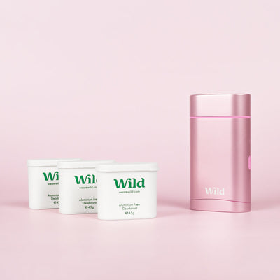 Wild Jasmin Mandarinblüte Natürliches Deo-Nachfüllpack Starter-Kit mit Hülle