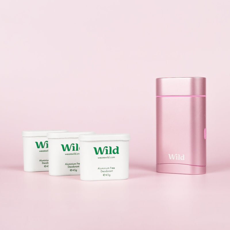 Wild Natural Deodorant Refills Jasmine Mandarin Blossom 3 x 43g (British brand)