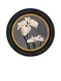 Brookpace Lascelles Iris round framed canvas print 43cm (British brand)