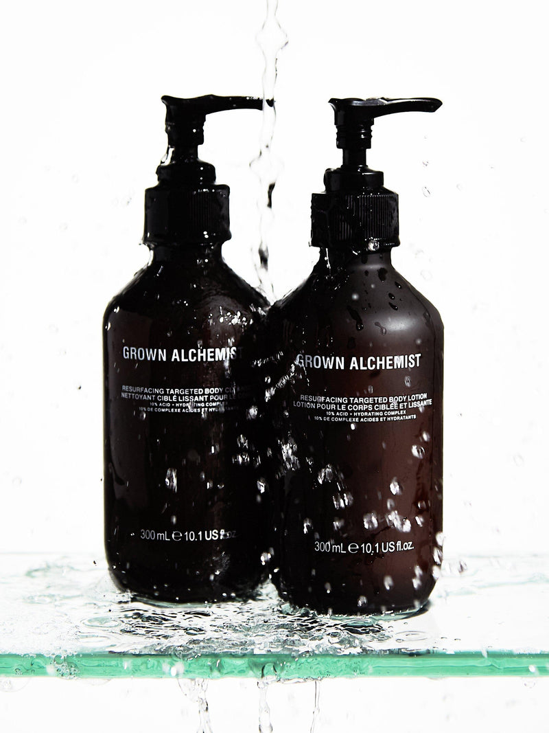 Grown Alchemist Resurfacing Body Cleanser 300ml, imported from the UK