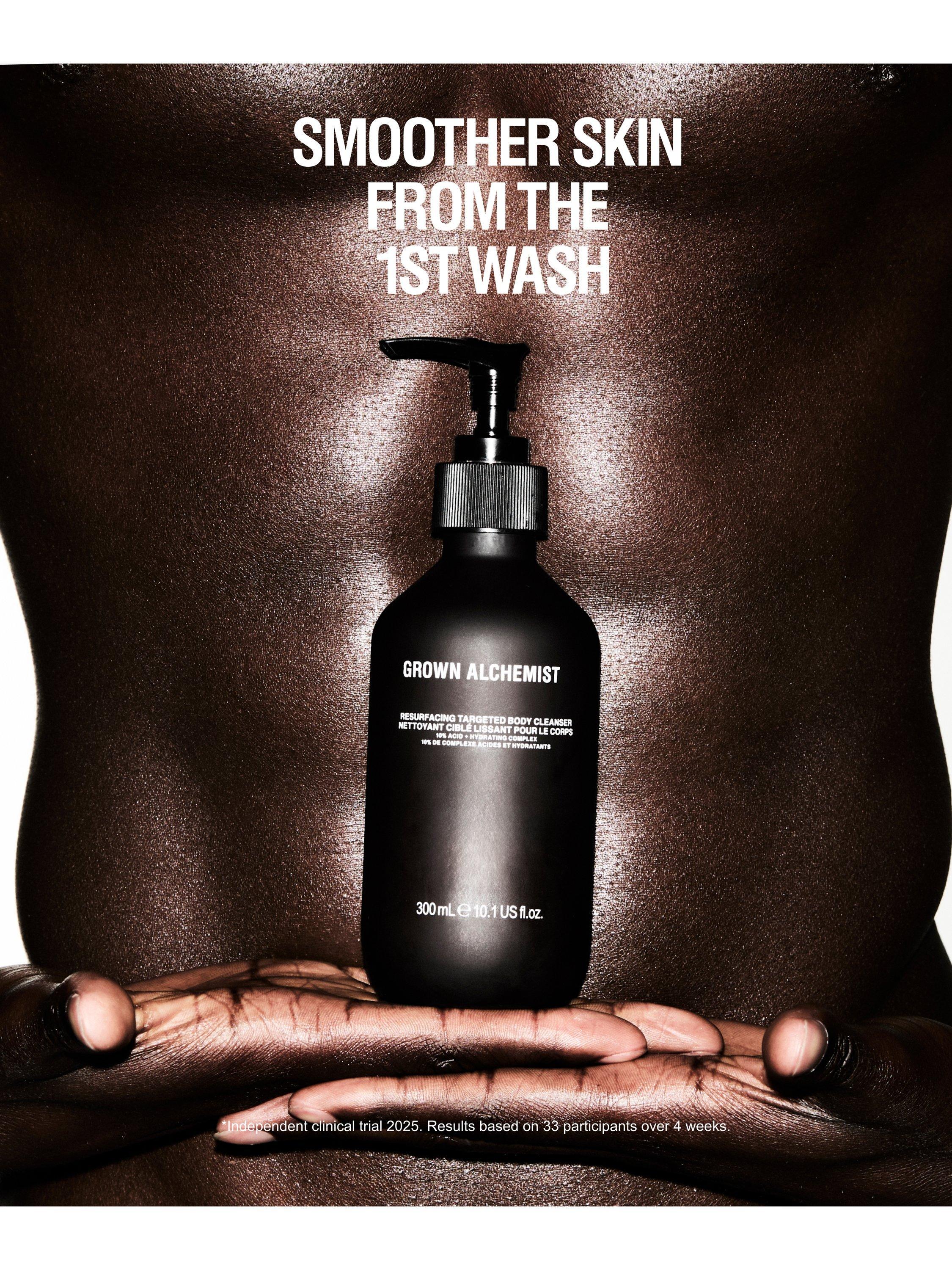 Grown Alchemist Resurfacing Body Cleanser 300ml, imported from the UK