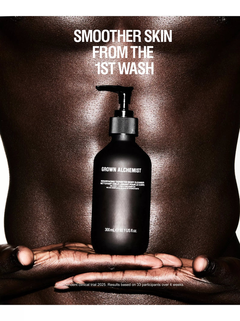 Grown Alchemist Resurfacing Body Cleanser 300ml, imported from the UK