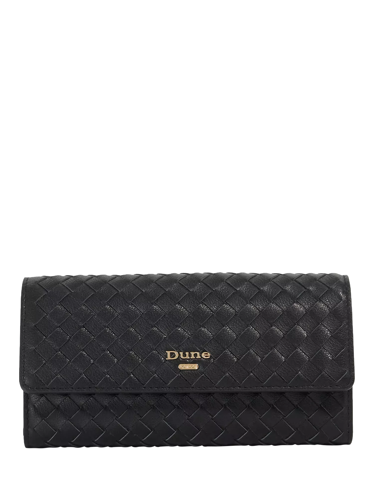 Dune London woven leather purse black - British product