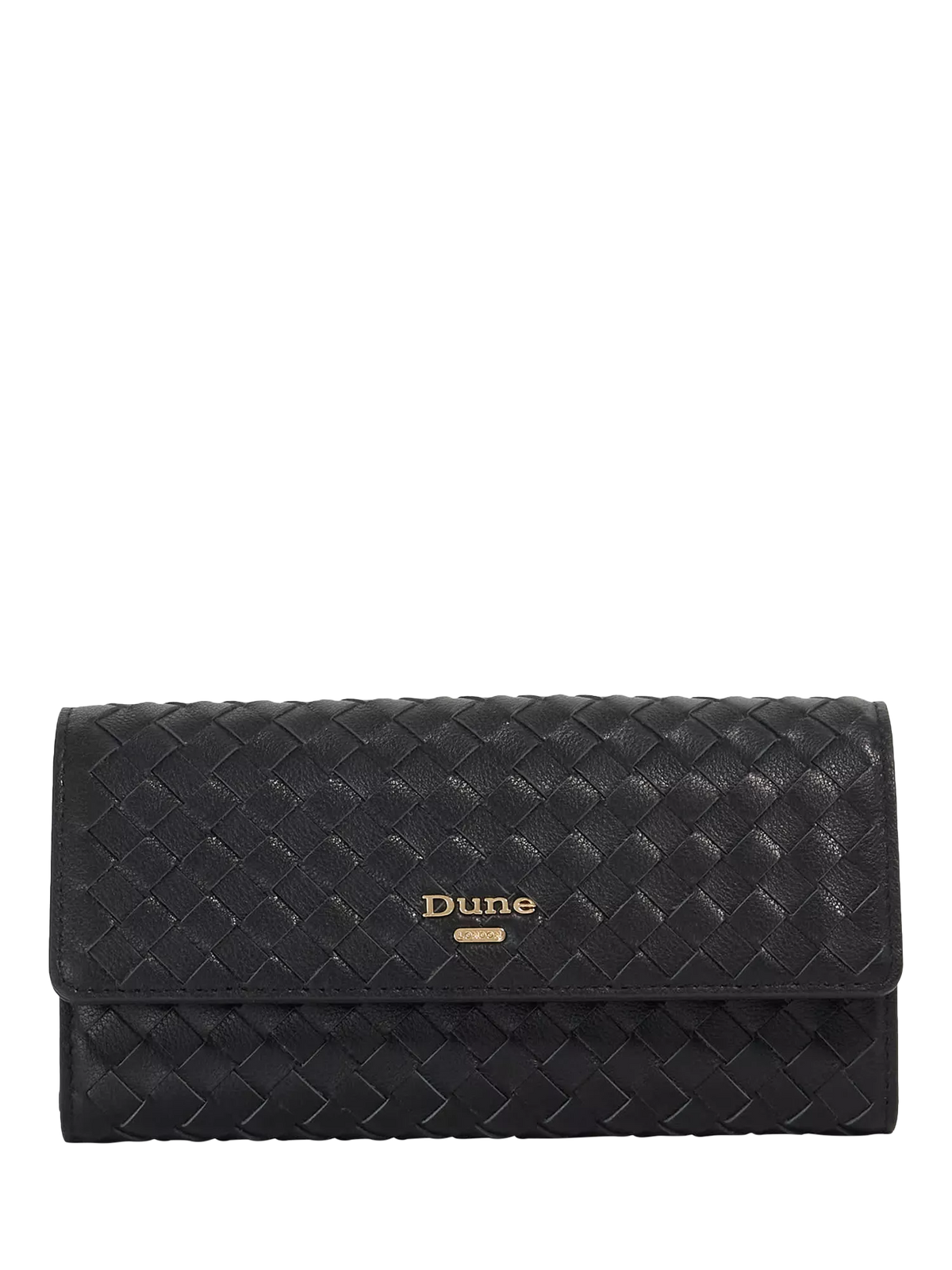 Dune London woven leather purse black - British product