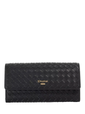 Dune London woven leather purse black - British product