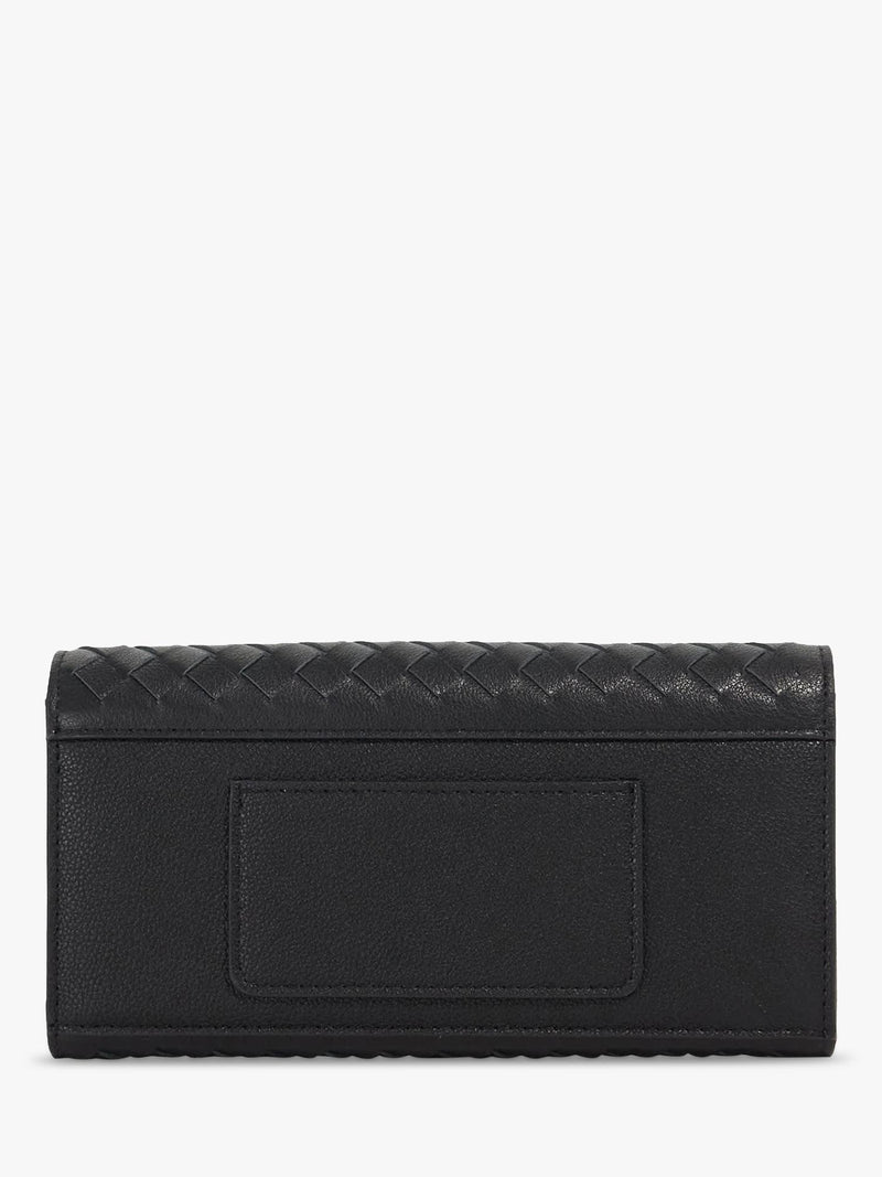 Dune London woven leather purse black - British product