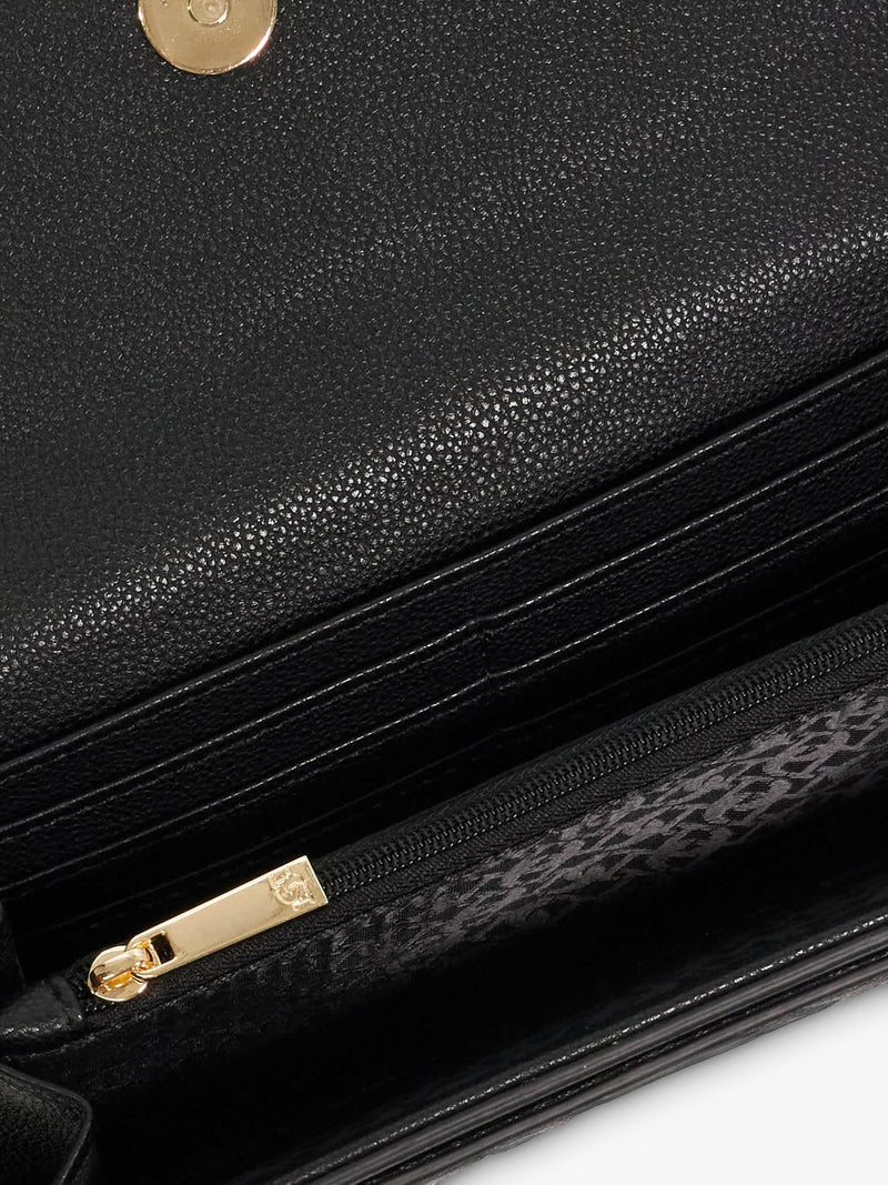 Dune London woven leather purse black - British product