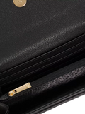 Dune London woven leather purse black - British product