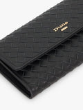 Dune London woven leather purse black - British product