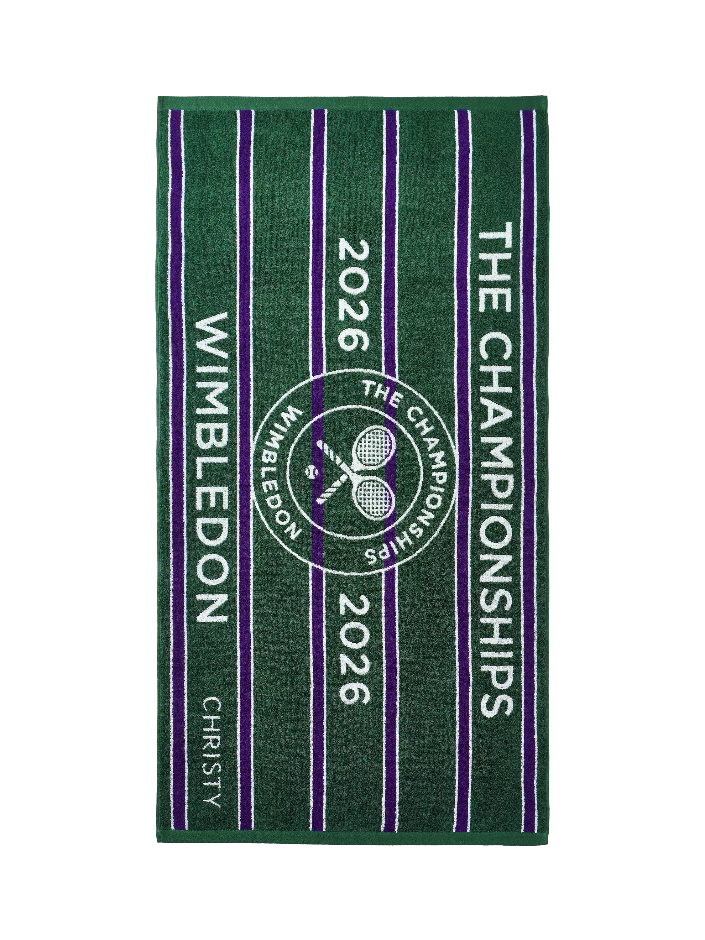 Christy Wimbledon Championships 2026 cotton towel, imported from the UK