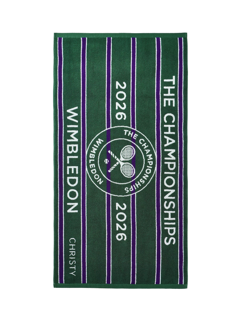 Christy Wimbledon Championships 2026 cotton towel, imported from the UK