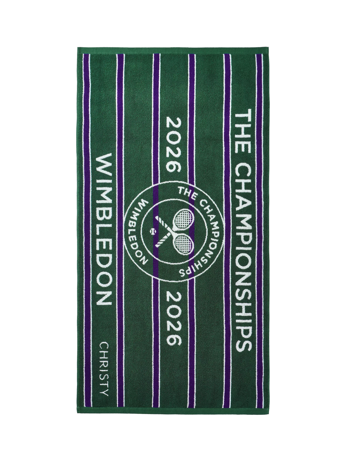 Christy Wimbledon Championships 2026 cotton towel, imported from the UK