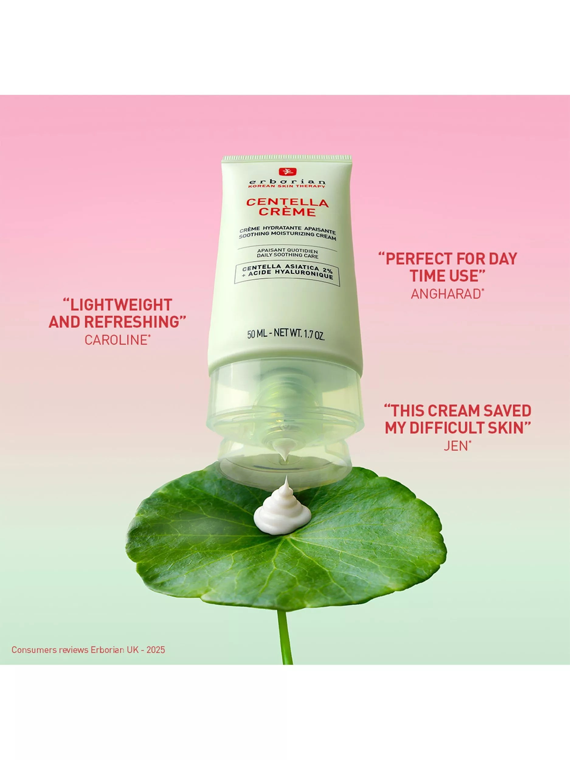 Erborian Centella Crème soothing moisturiser 50ml - British product