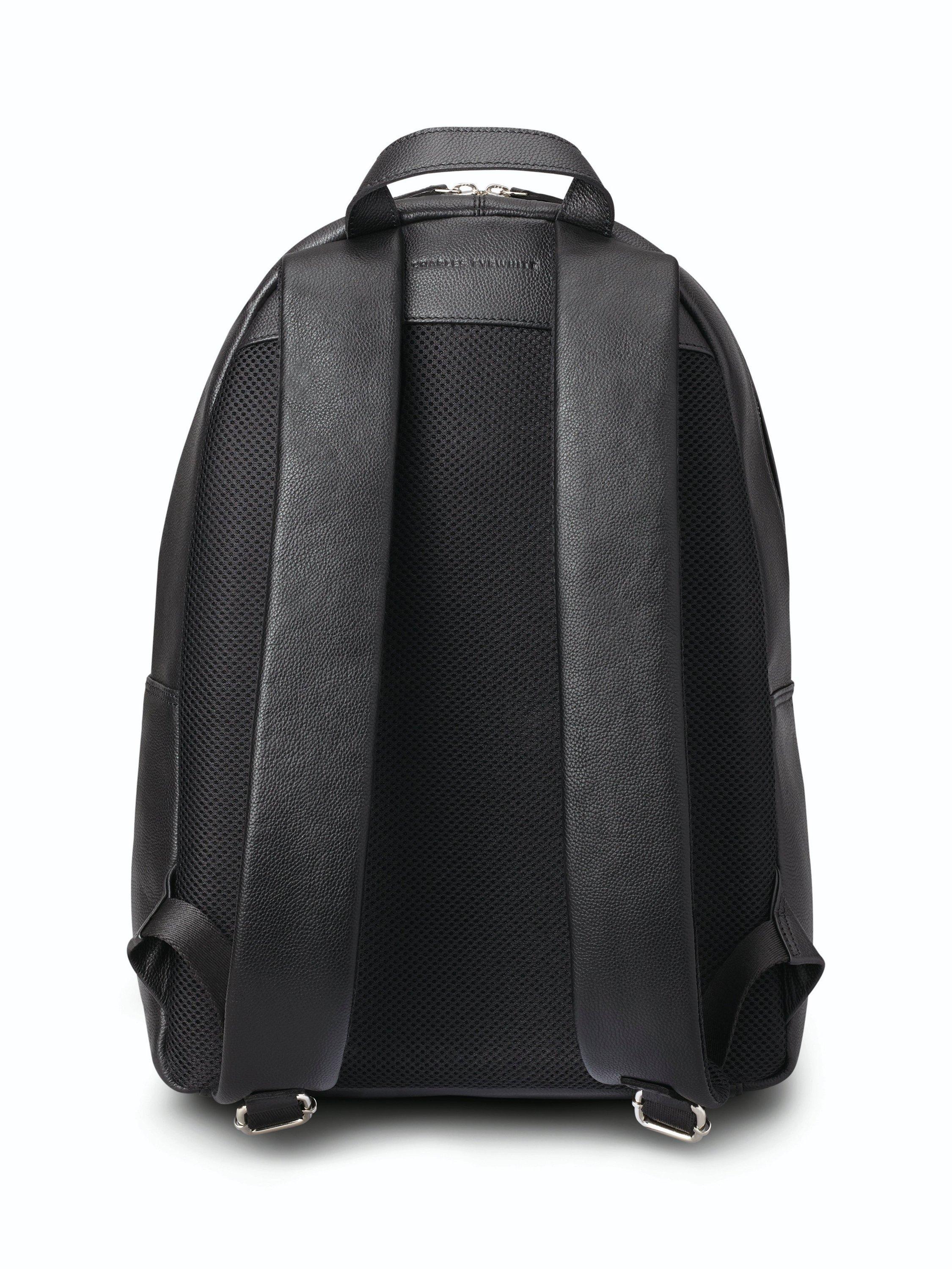 Charles Tyrwhitt grain leather black backpack, imported from the UK