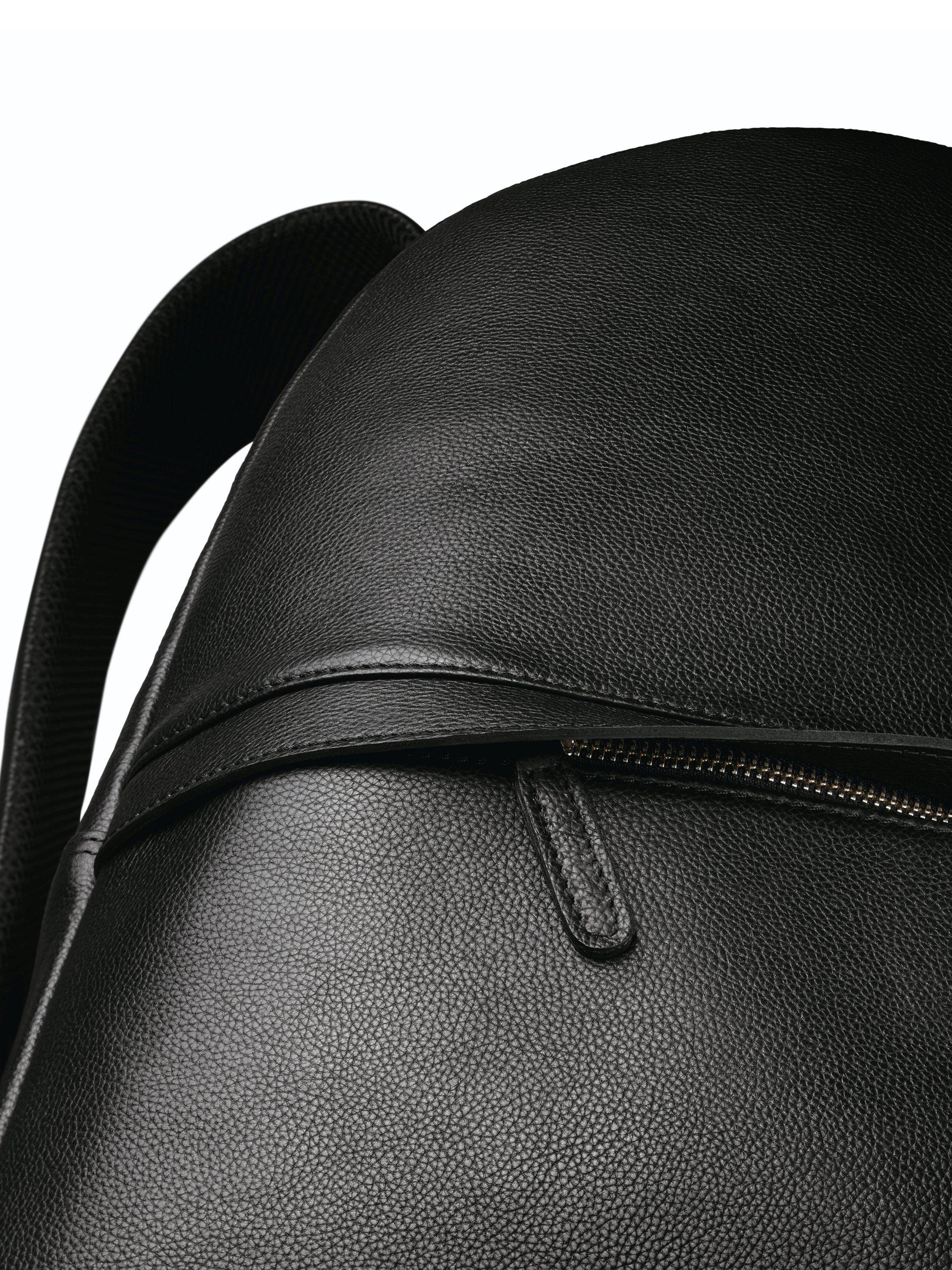 Charles Tyrwhitt grain leather black backpack, imported from the UK