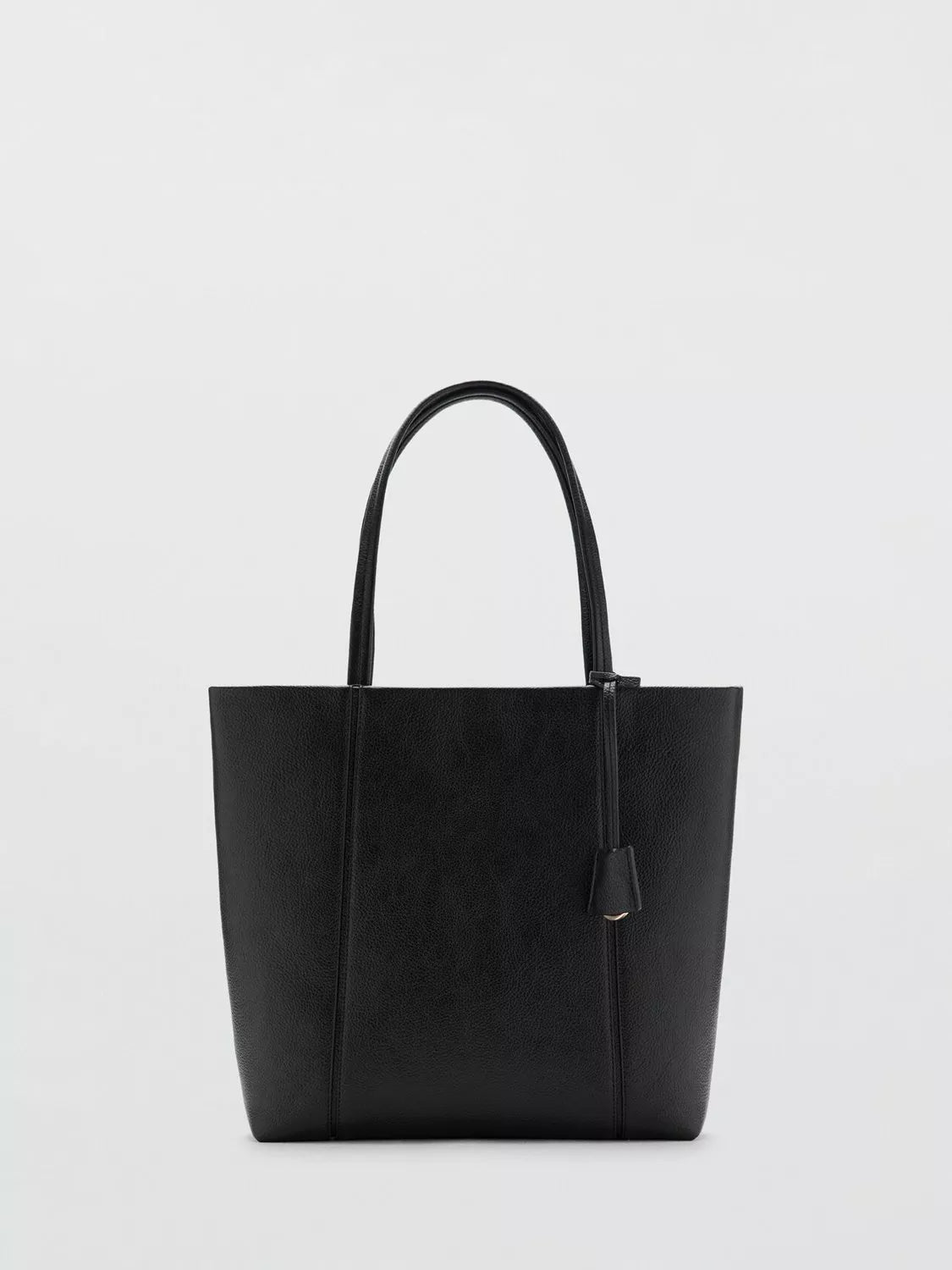 Mango Gracia tote bag black with snap button - British product