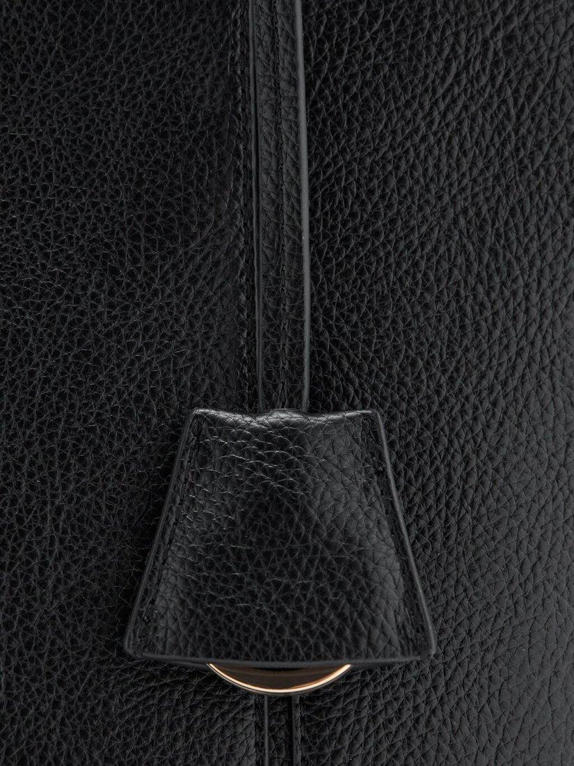 Mango Gracia tote bag black with snap button - British product