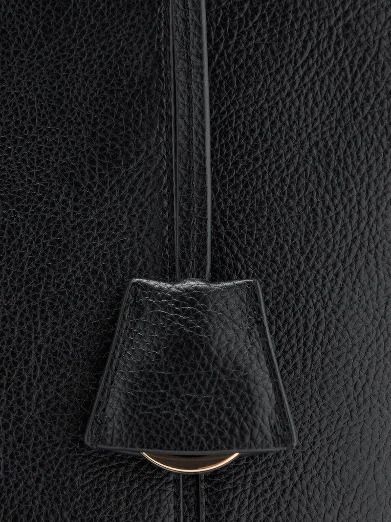 Mango Gracia tote bag black with snap button - British product