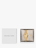 Michael Kors gold-tone watch set with pavé bracelet, UK version