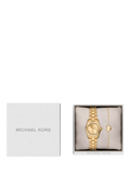 Michael Kors gold-tone watch set with pavé bracelet, UK version