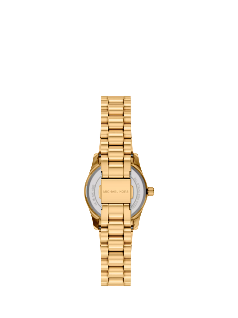 Michael Kors gold-tone watch set with pavé bracelet, UK version
