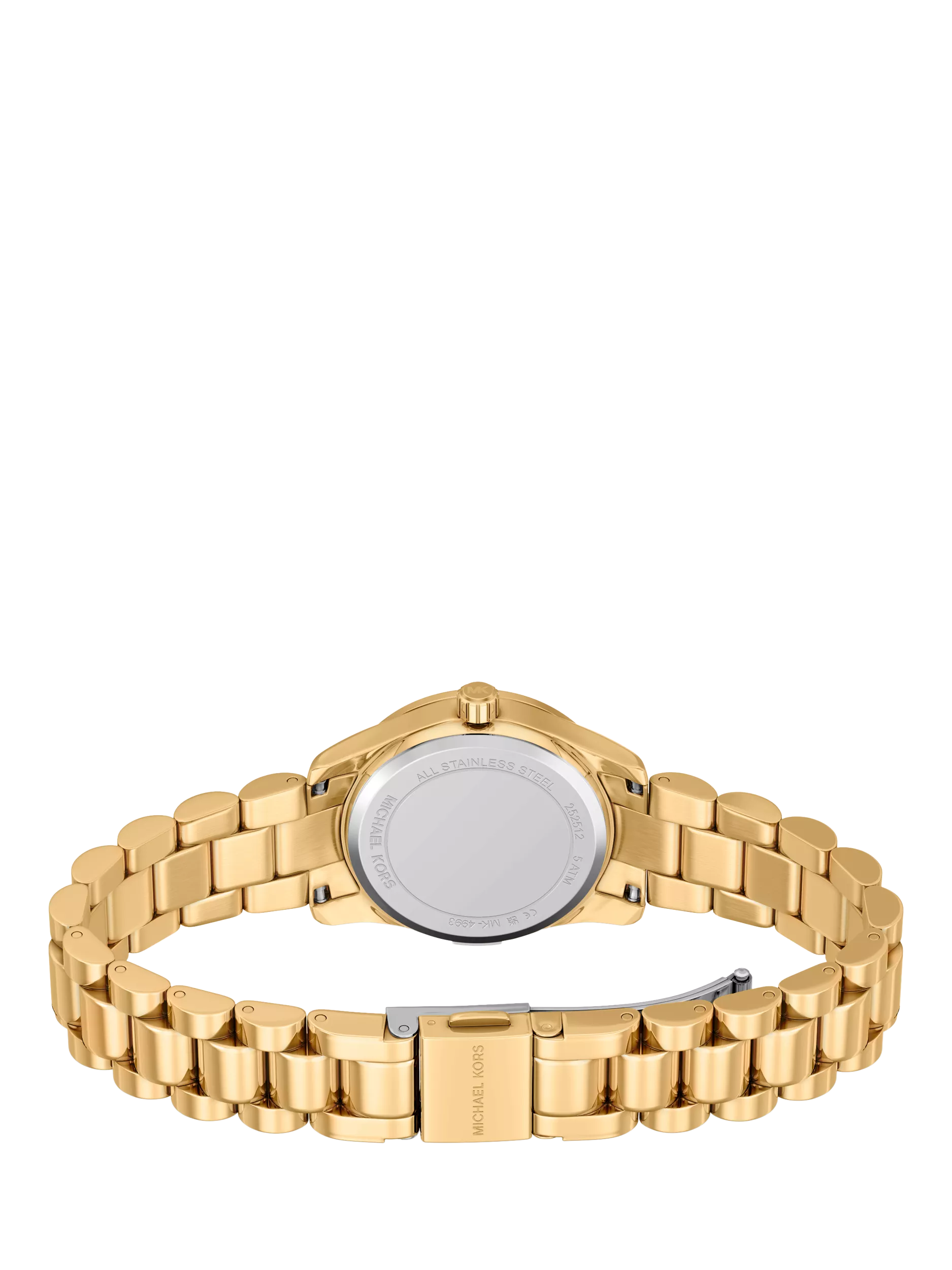 Michael Kors gold-tone watch set with pavé bracelet, UK version