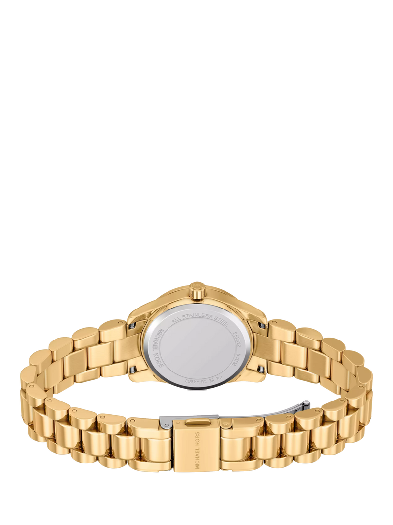 Michael Kors gold-tone watch set with pavé bracelet, UK version