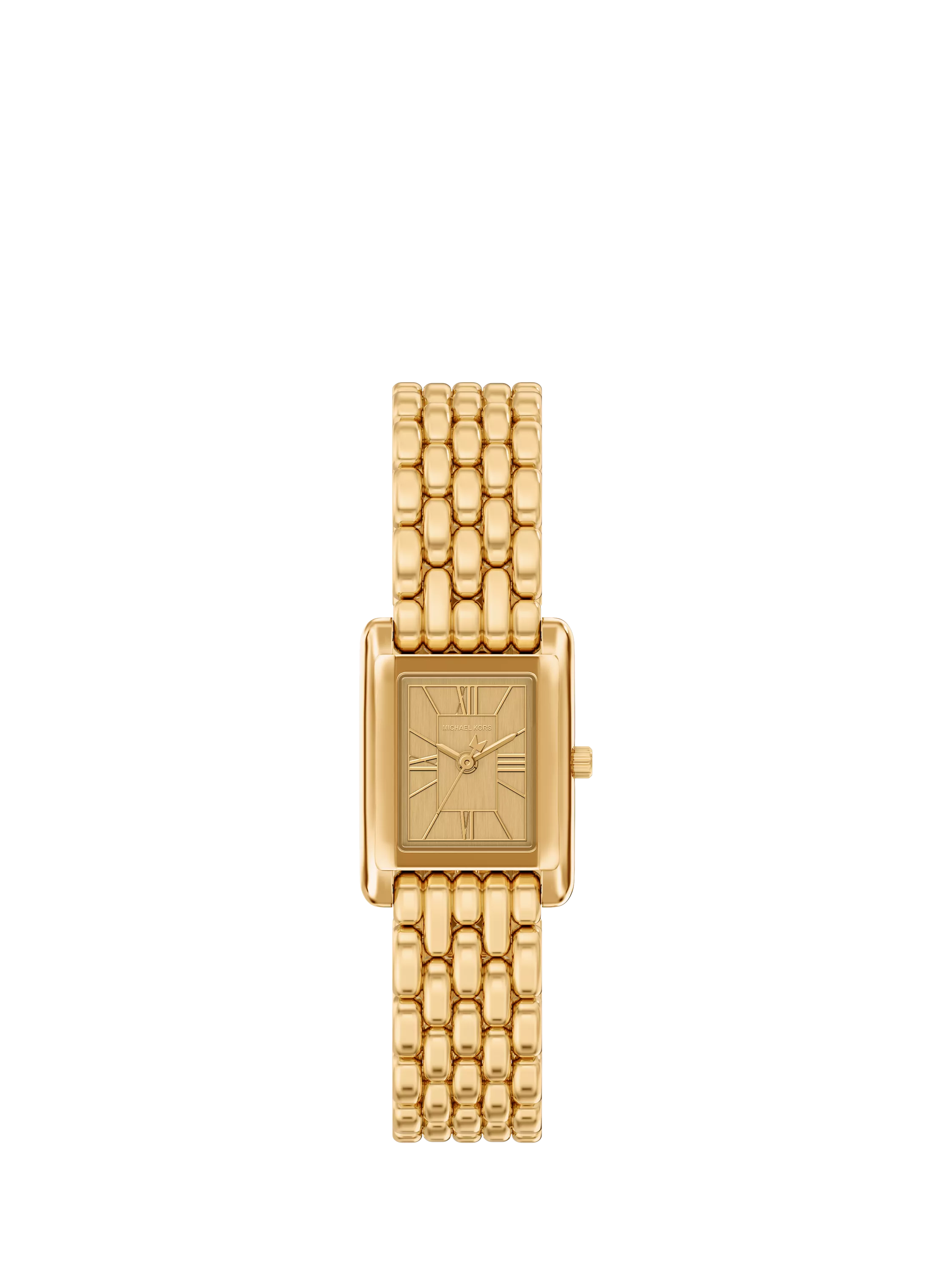 Michael Kors gold-tone Essex Tank watch, UK version