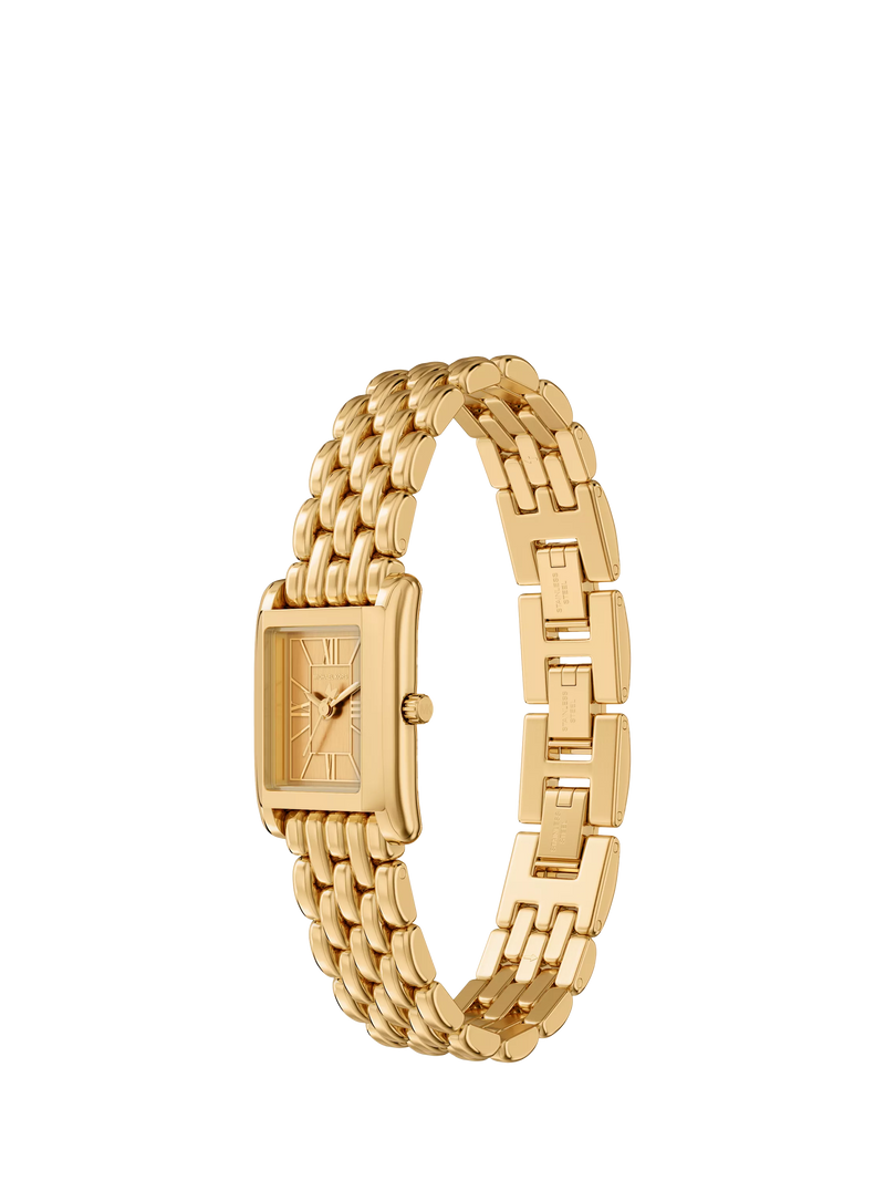 Michael Kors gold-tone Essex Tank watch, UK version