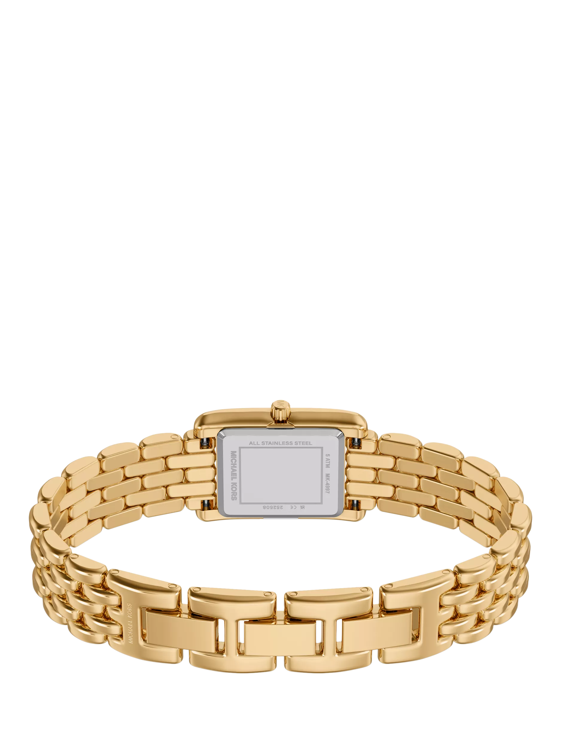 Michael Kors gold-tone Essex Tank watch, UK version