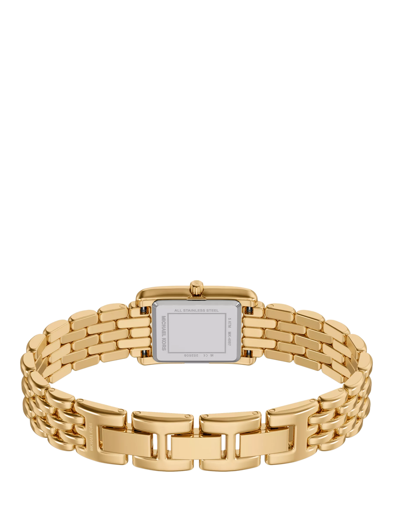 Michael Kors gold-tone Essex Tank watch, UK version
