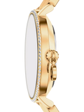Michael Kors charm bracelet strap watch gold 32mm, UK version