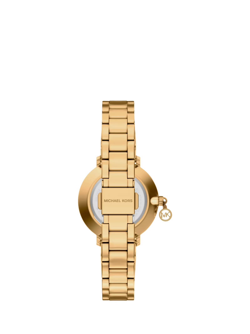 Michael Kors charm bracelet strap watch gold 32mm, UK version